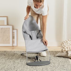 Transat bébé bliss jersey 3d gris clair Babybjorn