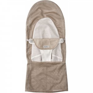 Housse transat balance soft 3d mesh gris beige/blanc Babybjorn