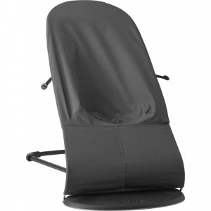 Transat bébé balance soft tissé jersey tri fabric gris foncé Babybjorn