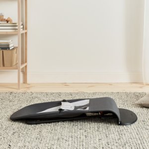 Transat bébé balance soft coton et jersey gris foncé et gris Babybjorn