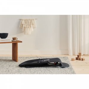 Transat bébé balance soft tissé noir et gris foncé Babybjorn