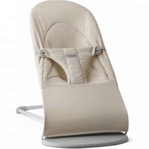 Transat bébé balance soft tissé jersey tri fabric beige clair Babybjorn