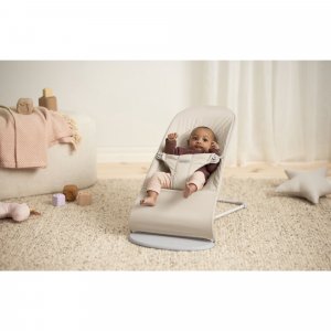 Transat bébé balance soft tissé jersey tri fabric beige clair Babybjorn
