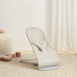Transat bébé balance soft tissé jersey tri fabric beige clair Babybjorn