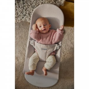 Transat bébé bliss mélange tissé chiné beige clair Babybjorn