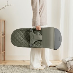 Transat bébé bliss coton matelassé classique vert foncé Babybjorn