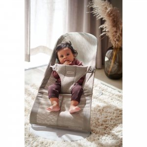 Transat bébé bliss mesh gris-beige Babybjorn