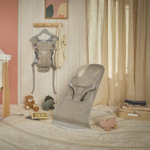 Transat bébé bliss mesh gris-beige Babybjorn