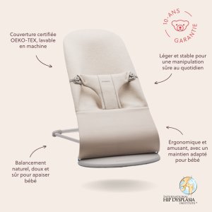 Transat bébé bliss jersey 3d Babybjorn