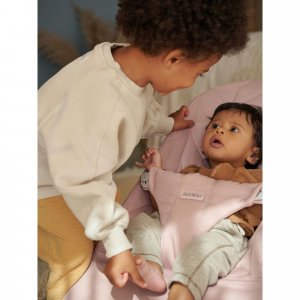 Transat bébé bliss coton matelassé pétale rose poudré Babybjorn
