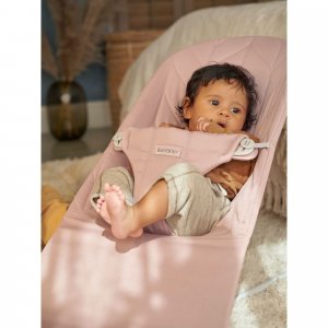 Transat bébé bliss coton matelassé pétale rose poudré Babybjorn