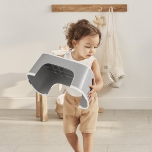 Marche pied enfant gris et blanc Babybjorn
