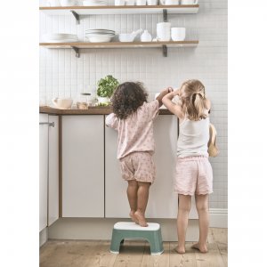 Marche pied enfant vert profond et blanc Babybjorn