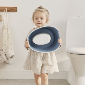 Pot smart bleu profond et blanc Babybjorn