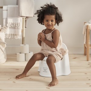 Pot fauteuil blanc et gris Babybjorn