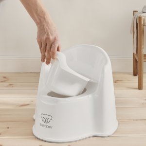 Pot fauteuil blanc et gris Babybjorn
