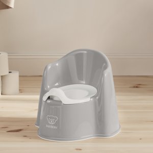 Pot fauteuil gris et blanc Babybjorn