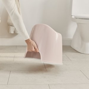 Pot fauteuil rose pastel et blanc Babybjorn