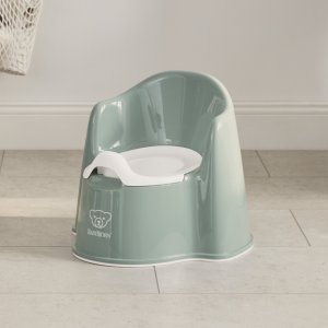 Pot fauteuil vert profond et blanc Babybjorn