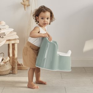 Pot fauteuil vert profond et blanc Babybjorn