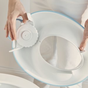 Réducteur de toilette blanc et turquoise Babybjorn