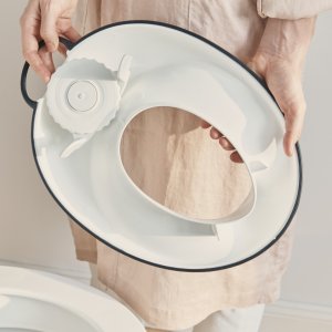 Réducteur de toilette blanc et noir Babybjorn
