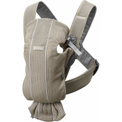 BABYBJORN Porte bébé mini mesh 3d gris beige