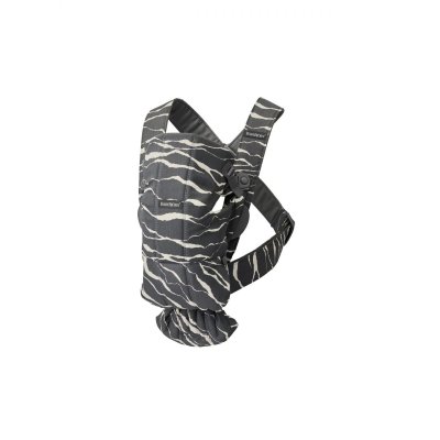 BABYBJORN Porte bébé mini coton anthracite imprimé paysage