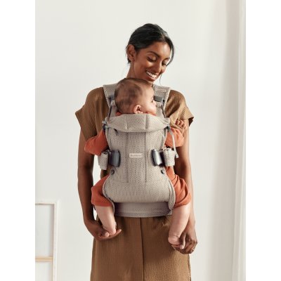 Porte bébé one air mesh 3d gris beige