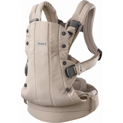 Porte bébé harmony melange tissé beige clair