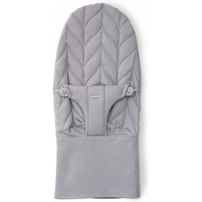 Housse transat bliss tissé, matelassage pétale, gris clair