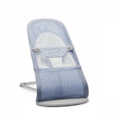 Transat bébé balance soft mesh gris-beige et blanc