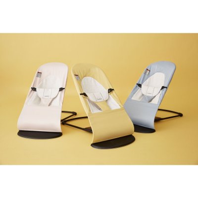 Transat bébé balance soft coton et jersey bleu et gris