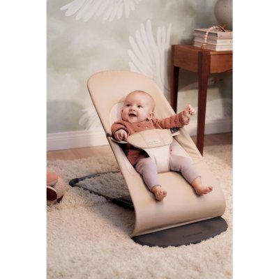 Transat bébé balance coton beige et kaki