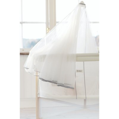 Voile de lit pour berceau blanc