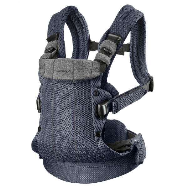 Porte bébé harmony mesh 3d argent Babybjorn