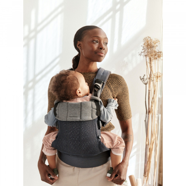 Porte bébé harmony mesh 3d argent Babybjorn