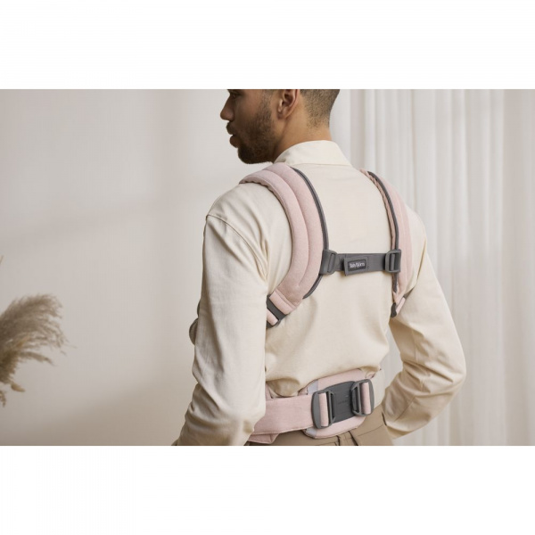 Porte bébé harmony mesh 3d argent Babybjorn