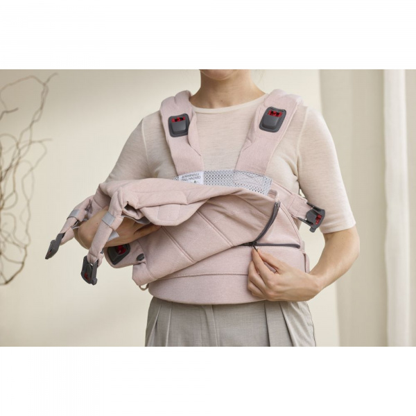 Porte bébé harmony mesh 3d argent Babybjorn