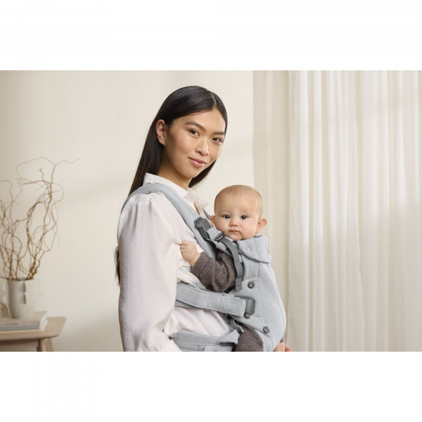 Porte bébé harmony mesh 3d argent Babybjorn