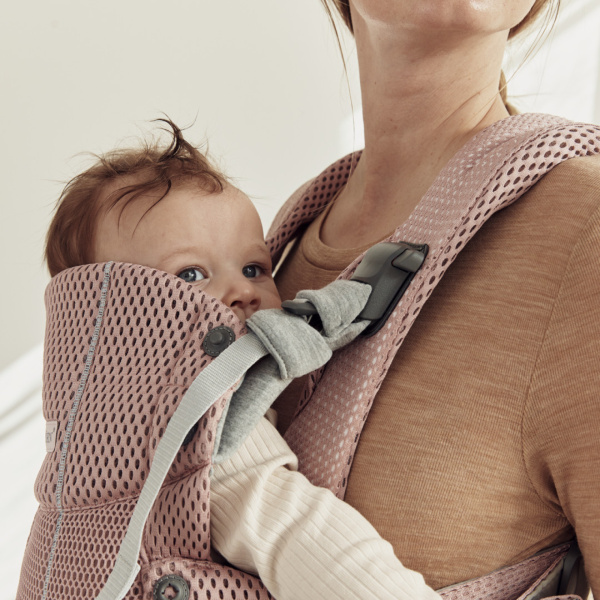 Porte bébé harmony mesh 3d rose clair Babybjorn