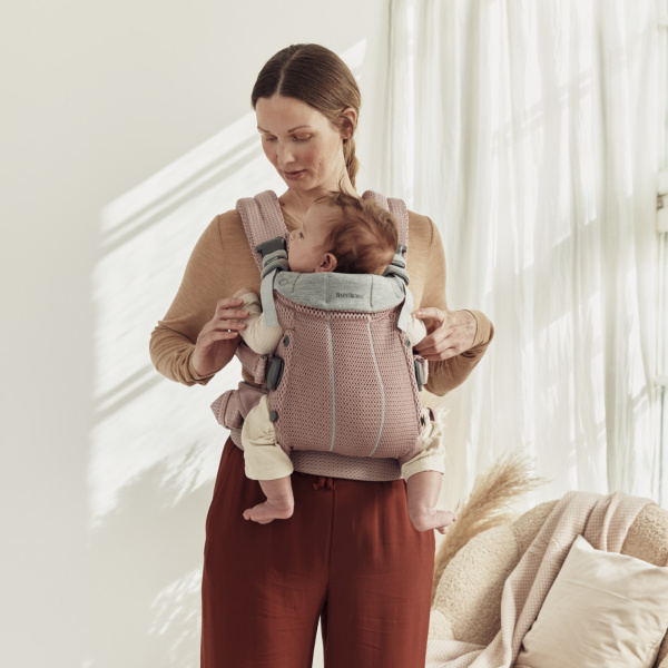 Porte bébé harmony mesh 3d rose clair Babybjorn