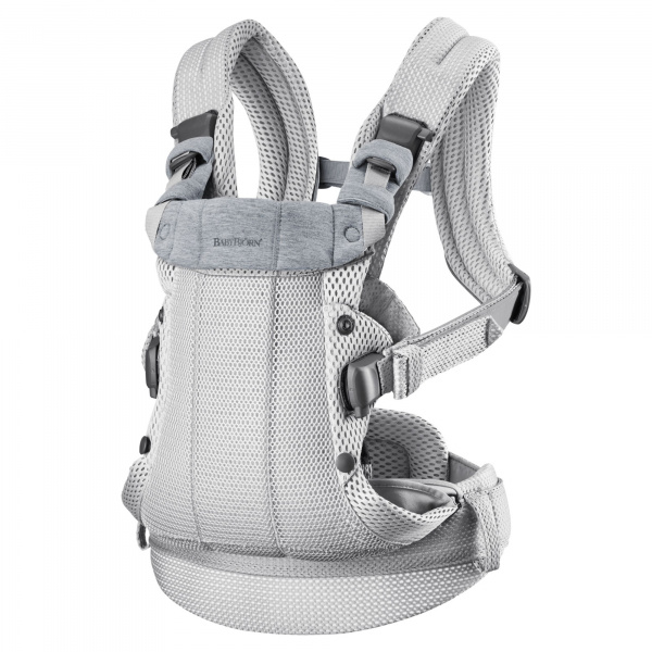 Porte bébé harmony mesh 3d argent Babybjorn