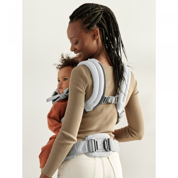 Porte bébé harmony mesh 3d argent Babybjorn
