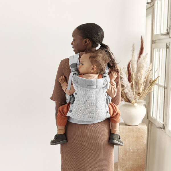 Porte bébé harmony mesh 3d argent Babybjorn