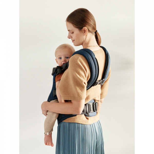 Porte bébé harmony mesh 3d argent Babybjorn
