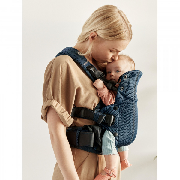 Porte bébé harmony mesh 3d argent Babybjorn