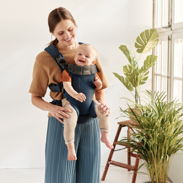 Porte bébé harmony mesh 3d bleu marine Babybjorn