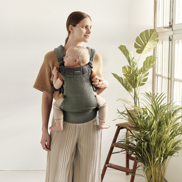 Porte bébé harmony mesh 3d vert foncé Babybjorn