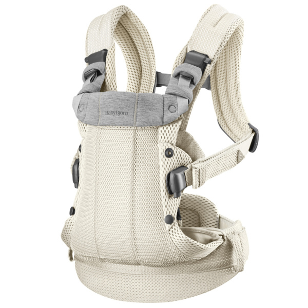 Porte bébé harmony mesh 3d crème Babybjorn